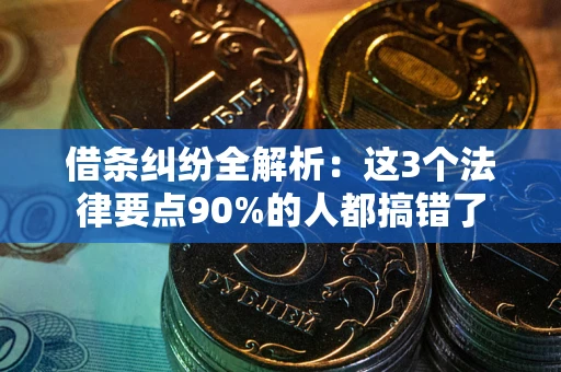 武汉借条纠纷全解析：这3个法律要点90%的人都搞错了