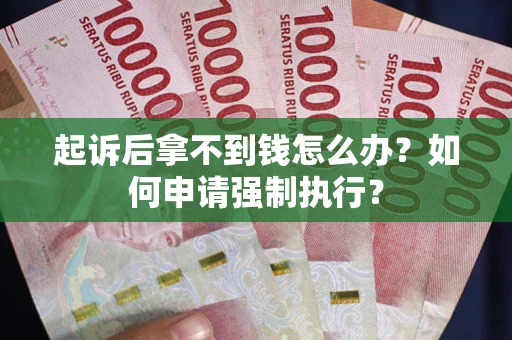 武汉起诉后拿不到钱怎么办？如何申请强制执行？