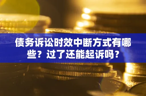 武汉债务诉讼时效中断方式有哪些？过了还能起诉吗？