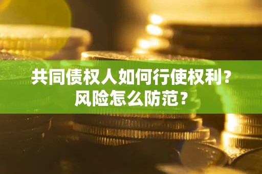 武汉共同债权人如何行使权利？风险怎么防范？