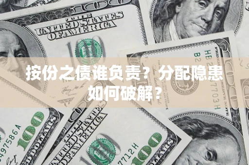 武汉按份之债谁负责？分配隐患如何破解？