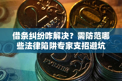 武汉借条纠纷咋解决？需防范哪些法律陷阱专家支招避坑