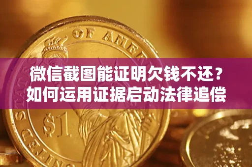 武汉微信截图能证明欠钱不还？如何运用证据启动法律追偿程序？