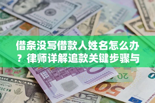 武汉借条没写借款人姓名怎么办？律师详解追款关键步骤与证据链构建